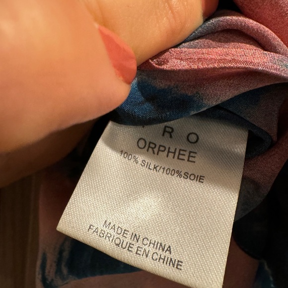 Iro Silk Tie Dye Orphee Blouse - Size 42 FR - Picture 9 of 11